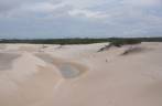 Lagoas começam a aparecer entre as dunas nos Lençóis Maranhenses - MA